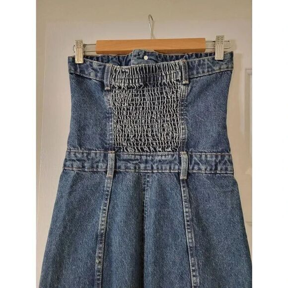 Zara Sleeveless Denim Maxi Dress XS NWOT - Picture 7 of 10